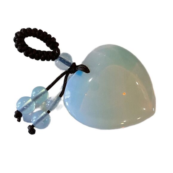 Gorgeous Moonstone Heart Charm - Picture 3 of 3